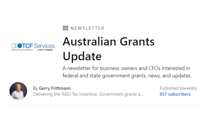 Linkedin Newsletter - Australian Grants Update
